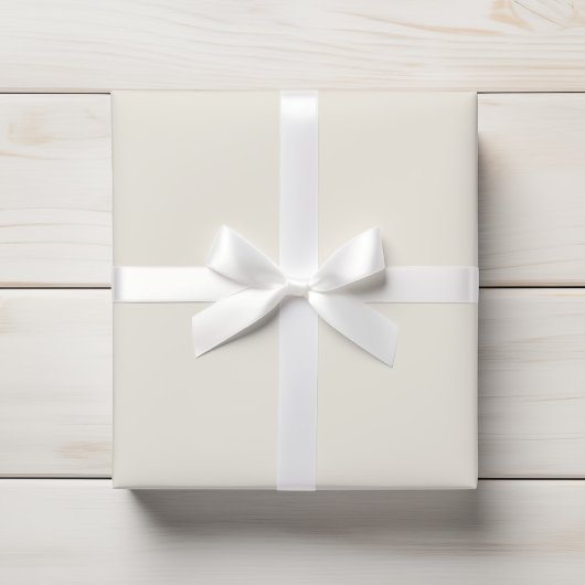 Eenvoudige Ivory Cream Solid Kleur Cadeaupapier