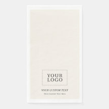 Eenvoudige Ivory Grey Custom Business Logo Promoti