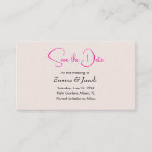 Eenvoudige Japanse kersenbloesem Bewaar de datumka Informatiekaartje (Voorkant)