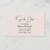 Eenvoudige Japanse kersenbloesem Bewaar de datumka Informatiekaartje (Voorkant)