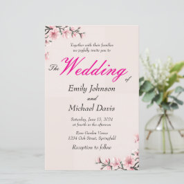 Eenvoudige Japanse kersenbloesem bruiloft