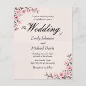 Eenvoudige Japanse kersenbloesem bruiloft (Voorkant)