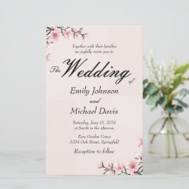 Eenvoudige Japanse kersenbloesem bruiloft