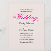 Eenvoudige Japanse kersenbloesem kleur bruiloft (Voorkant / Achterkant)