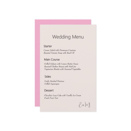 Eenvoudige Japanse kersenbloesem kleur bruiloft me (Voorkant / Achterkant in situ)