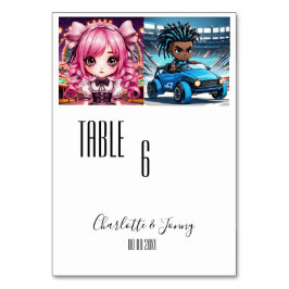 Eenvoudige jeugd / tiener foto bruid & bruidegom kaart