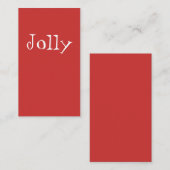 Eenvoudige Jolly T shirt in moderne tekst Visitekaartje (Voorkant / Achterkant)