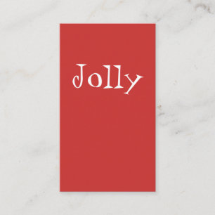 Eenvoudige Jolly T shirt in moderne tekst Visitekaartje