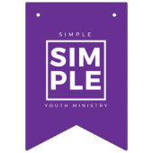 Eenvoudige Jongerenministerie Bunting Banner (Tweede vlag)