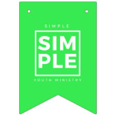 Eenvoudige Jongerenministerie Bunting Banner (Derde vlag)