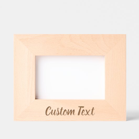 Eenvoudige Jouw tekst Cursive Script-Sjabloon toev Gegraveerde Lijstjes (Voorkant)