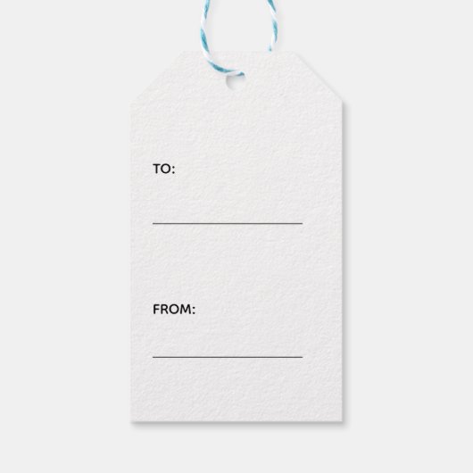 Eenvoudige JOY Black en Copper Minimalist Holiday Cadeaulabel (Achterkant)