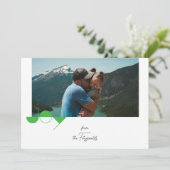 Eenvoudige Joy Photo Christmas-Kaart Kaart (Staand voorkant)