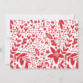 Eenvoudige Joy Red- en White-Feestdagen fotokaart Feestdagenkaart (Achterkant)