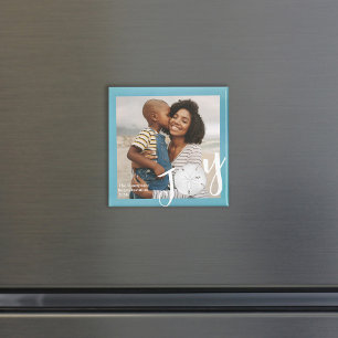 Eenvoudige Joy Typografie Minimalistische Overlay  Magneet