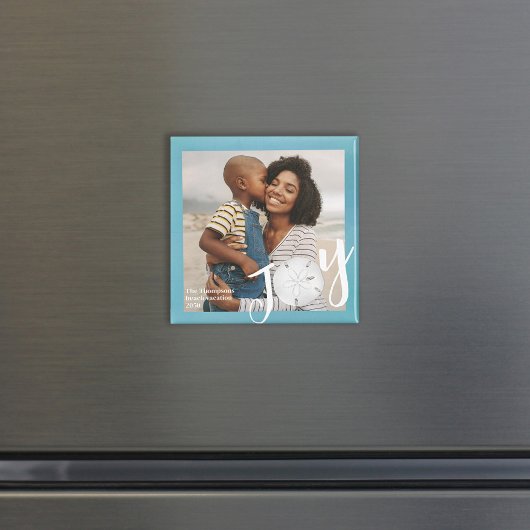 Eenvoudige Joy Typografie Minimalistische Overlay Magneet