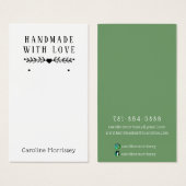 Eenvoudige juwelen die groene Kaart weergeven (Voorkant /achterkant)