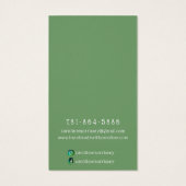 Eenvoudige juwelen die groene Kaart weergeven (Achterkant)