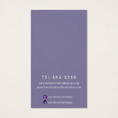 Eenvoudige juwelen die Paarse Kaart weergeven (Achterkant)