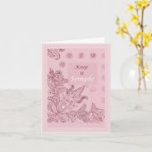 Eenvoudige kaart behouden (Gele Bloem)