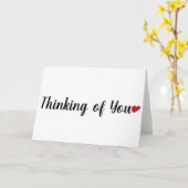 Eenvoudige kaart 'Denk aan je' (Gele Bloem)