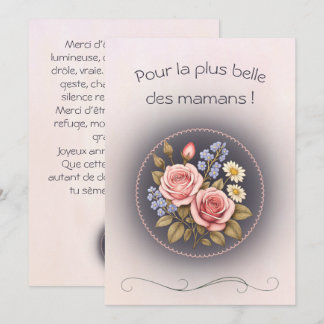 Eenvoudige kaart, mama jij bent de mooiste kaart