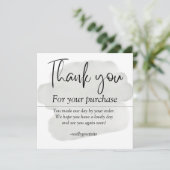 eenvoudige kaart met bedankje (Staand voorkant)