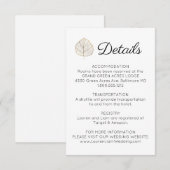 Eenvoudige kaart met blad en bijlage (Voorkant / Achterkant)