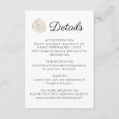 Eenvoudige kaart met blad en bijlage (Voorkant)