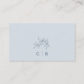 Eenvoudige Kaart met een blauw stofpatroon (Achterkant)