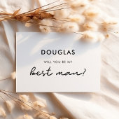 Eenvoudige kaart om je getuige te vragen