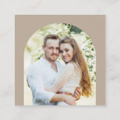 Eenvoudige Kaart QR-code RSVP-behuizing voor boogf (Achterkant)