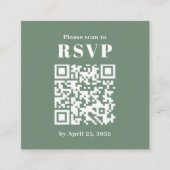 Eenvoudige Kaart QR-code RSVP-behuizing voor boogf (Voorkant)