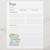 Eenvoudige Kaart van flessenbakkerij met mixer (Voorkant)