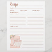 Eenvoudige Kaart van flessenbakkerij met mixer (Voorkant)