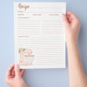 Eenvoudige Kaart van flessenbakkerij met mixer (Hand)