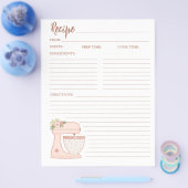 Eenvoudige Kaart van flessenbakkerij met mixer (Enkel)