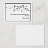 Eenvoudige Kaart van het Bieden van de Registratie (Voorkant / Achterkant)