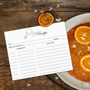 Eenvoudige Kaart van het culinaire recept