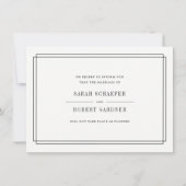 Eenvoudige Kaart voor aankondiging van huwelijksan (Voorkant)