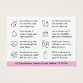 Eenvoudige Kaart voor chemische paling na tercare (Achterkant)