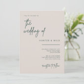 Eenvoudige Kaart voor de aankondiging van de uitno (Staand voorkant)