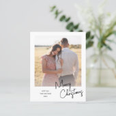 Eenvoudige Kaart voor kerstfeestdag foto's (Staand voorkant)