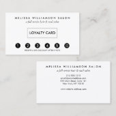 Eenvoudige Kaart voor klantenloyaliteitspunch Klantenkaartje (Voorkant / Achterkant)