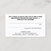 Eenvoudige Kaart voor klantverwijzing (Achterkant)