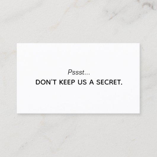 Eenvoudige Kaart voor klantverwijzing (Voorkant)