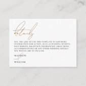 Eenvoudige Kaart voor moderne bruiloft (Voorkant)