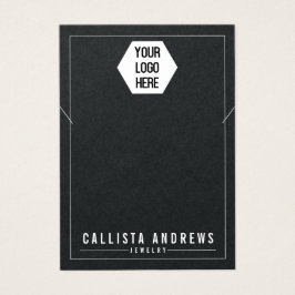 Eenvoudige Kaart voor zwart Logo-Ketting