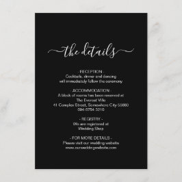 Eenvoudige Kaart voor zwarte en witte behuizing