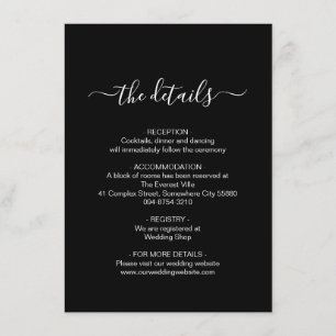 Eenvoudige Kaart voor zwarte en witte behuizing